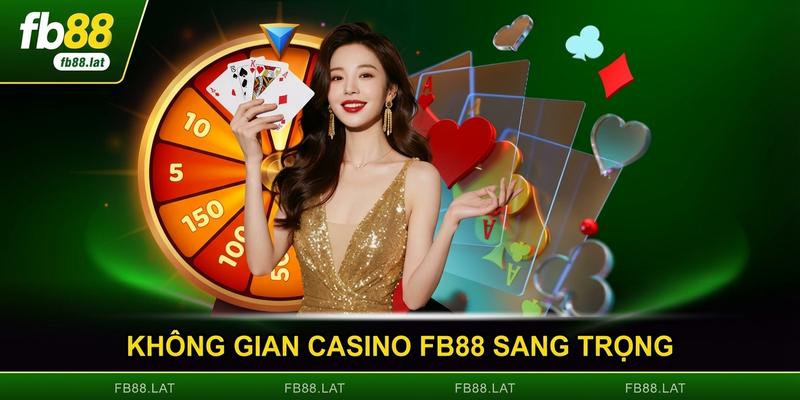 Không gian Casino FB88 sang trọng và chuyên nghiệp
